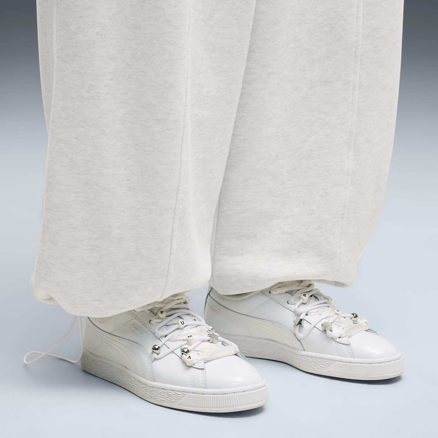 Sneakers Suede Bloom Patent Femme - PUMA White-Feather Gray