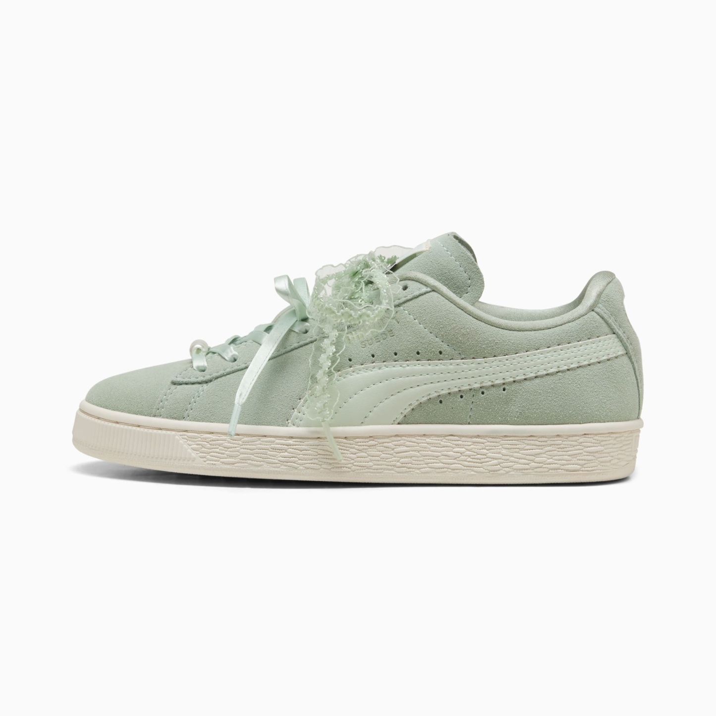 Sneakers Suede Bloom Femme - Soft Grass-Sage Glow