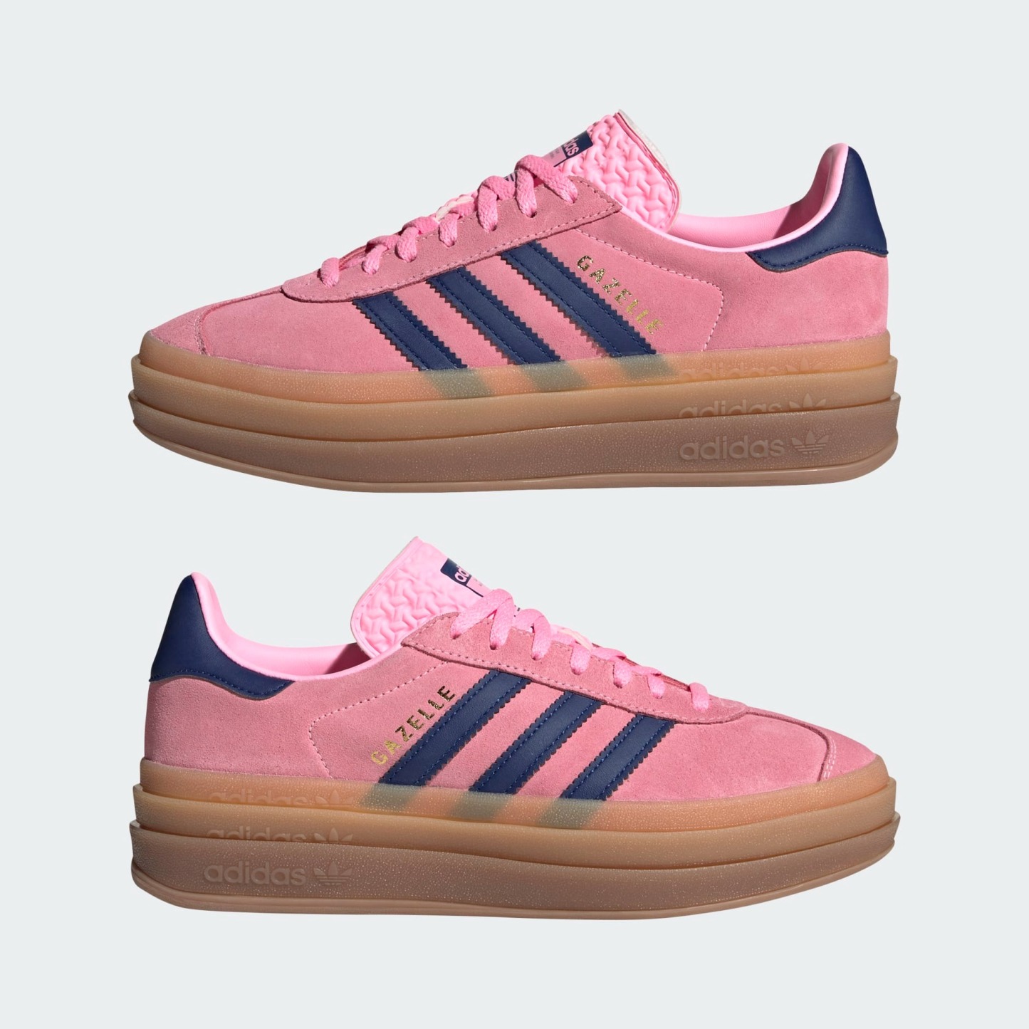 adithtdas Gazelle Bold Schuh (Pink / Blue)