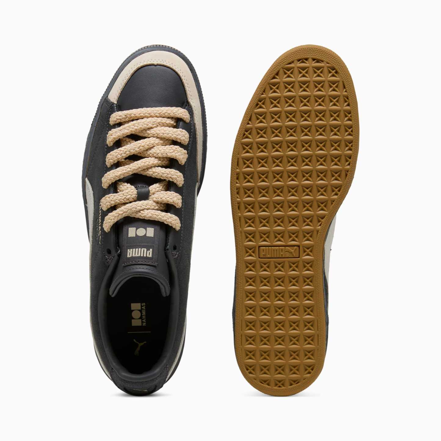 Sneakers Suede Vintage Black PUMA x NAHMIAS Unisexe - Flat Dark Gray-Vapor Gray-Honey Butter