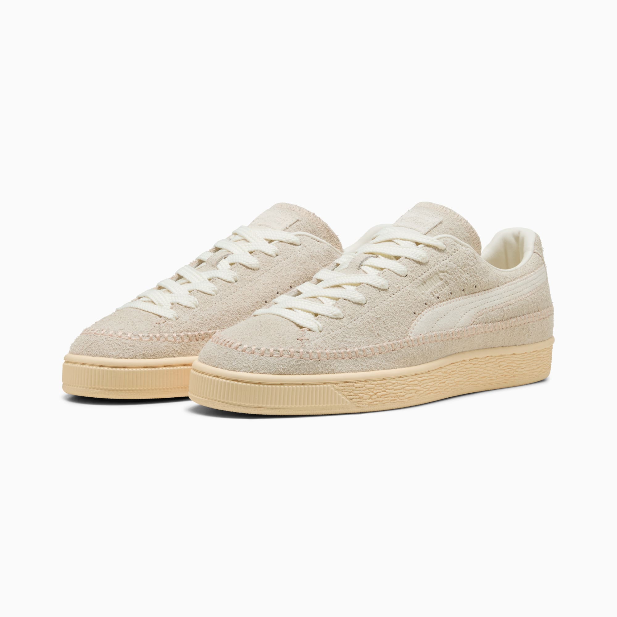 Sneakers Suede Moccasin Unisexe - Frosted Ivory-Warm White