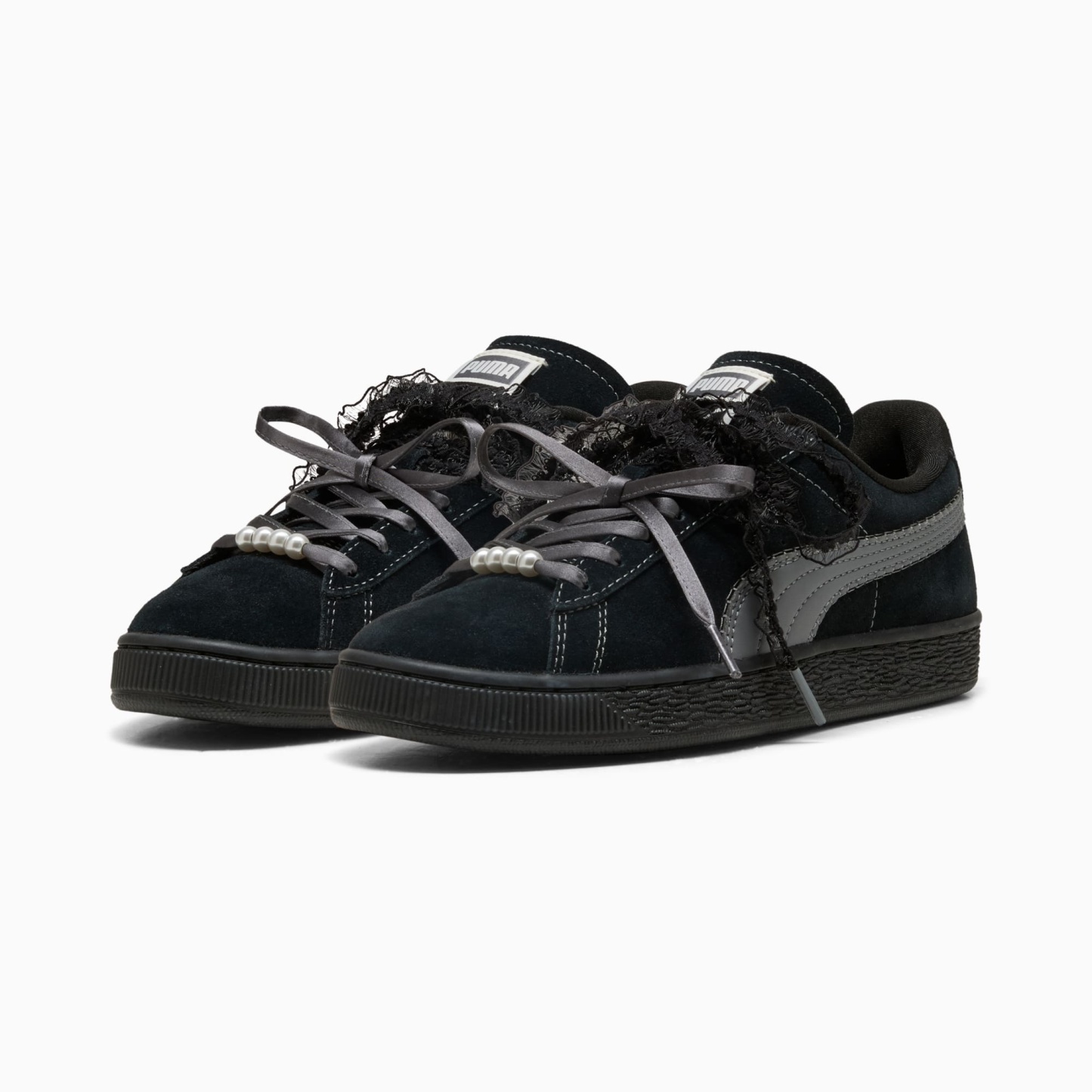 Sneakers Suede Bloom Femme - PUMA Black-Slate Sky