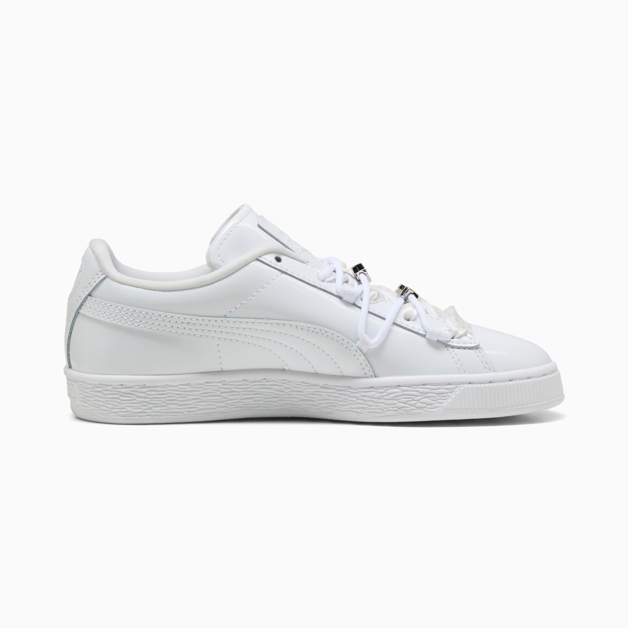 Sneakers Suede Bloom Patent Femme - PUMA White-Feather Gray
