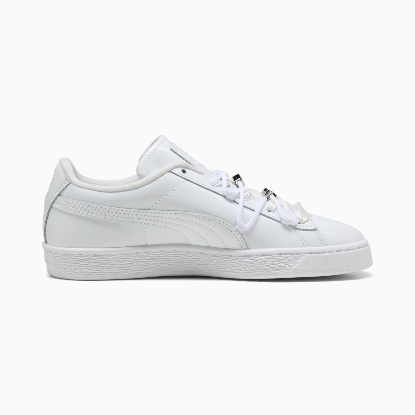 Sneakers Suede Bloom Patent Femme - PUMA White-Feather Gray