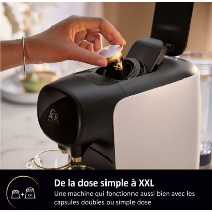 Cafetière à dosette PHIthtLIPS LM9012/00 L'Or Sublime Blanc Satin