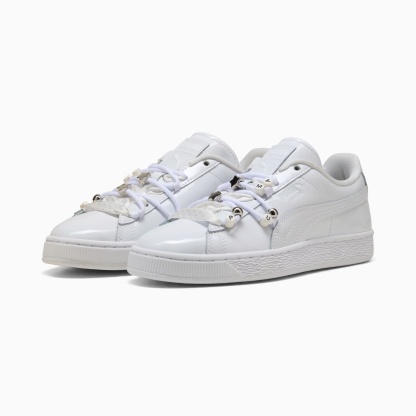 Sneakers Suede Bloom Patent Femme - PUMA White-Feather Gray