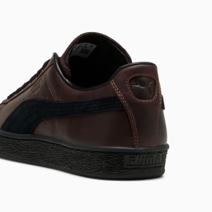 Sneakers Suede Dressed Unisexe - Leather Brown-PUMA Black