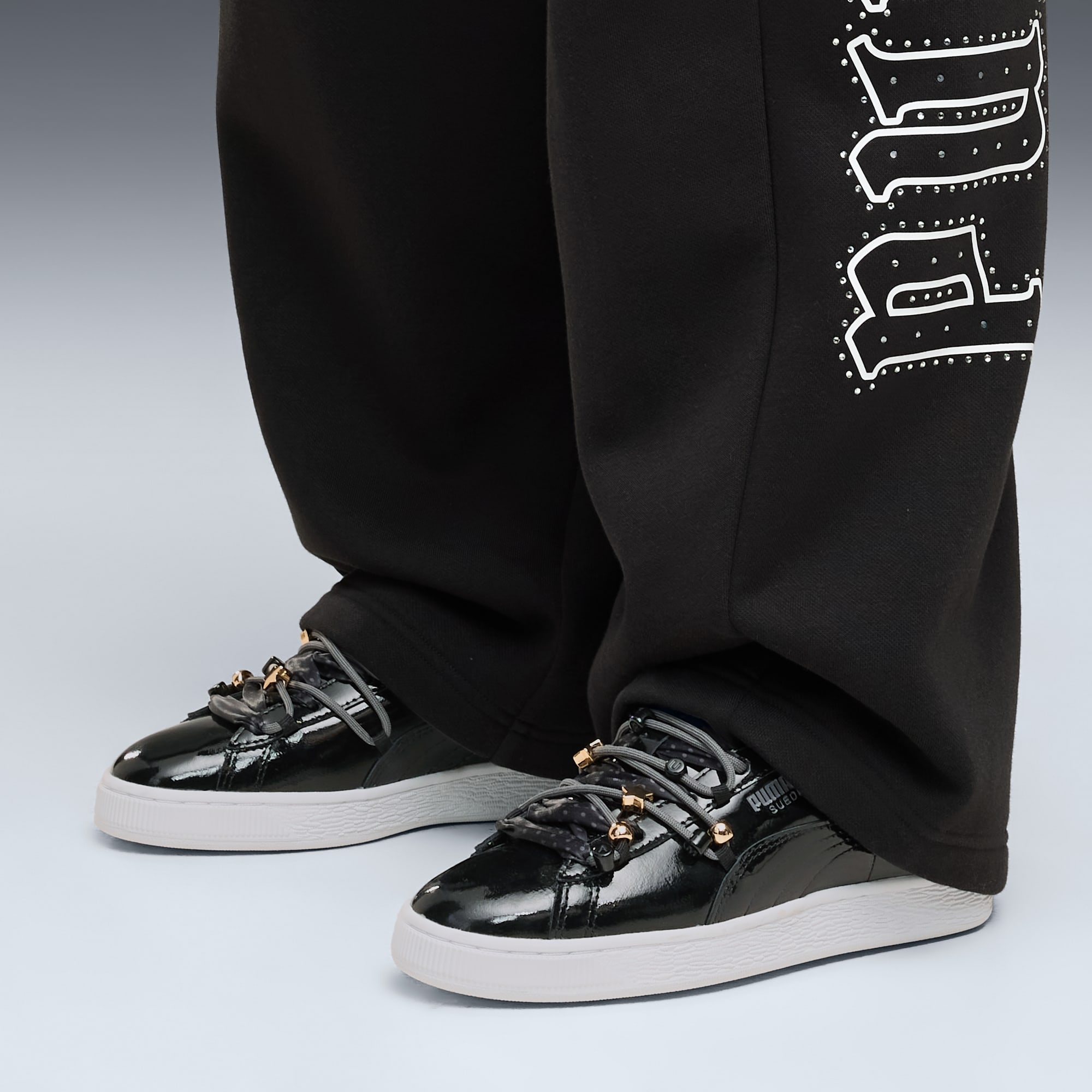 Sneakers Suede Bloom Patent Femme - PUMA Black-PUMA White