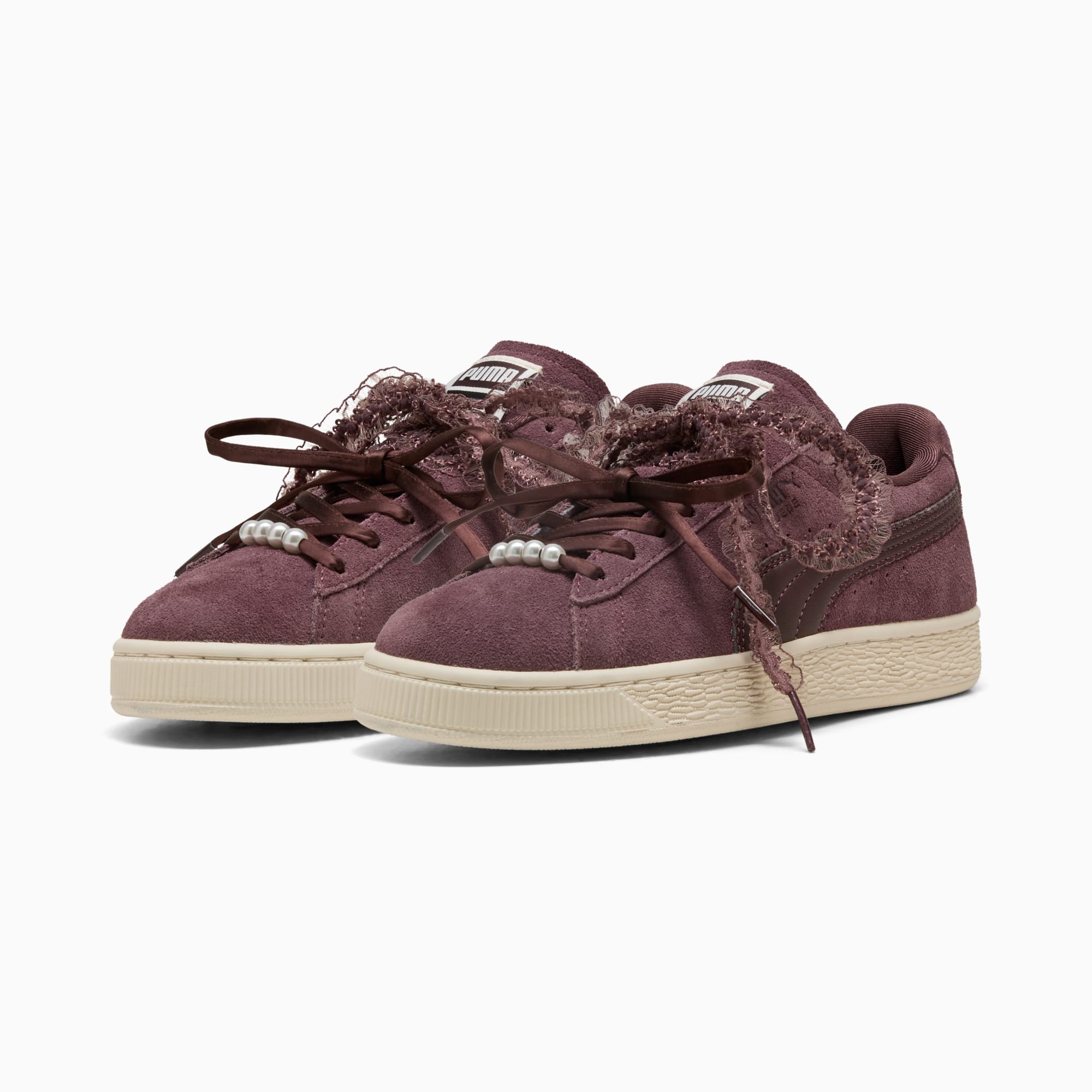 Sneakers Suede Bloom Femme - Rich Cocoa-Chocolate Fondue
