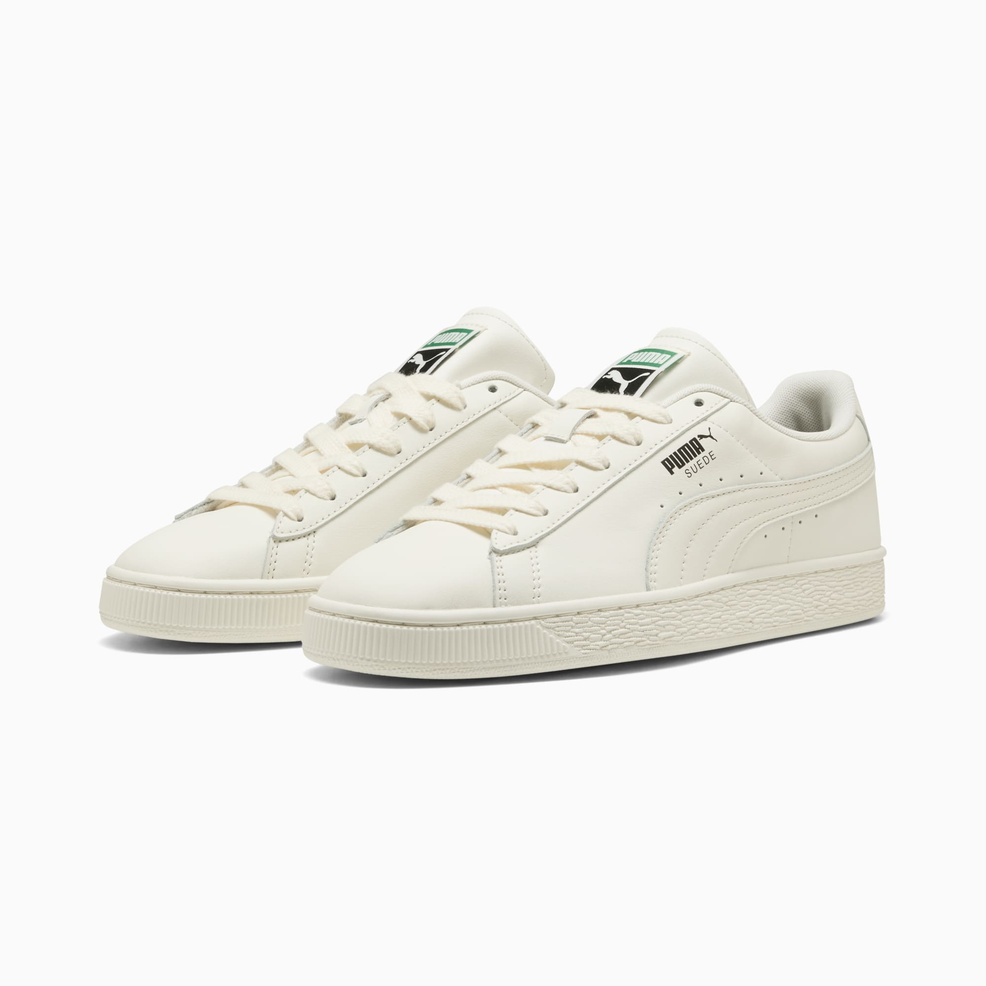 Sneakers Suede Unisexe - Warm White-Archive Green