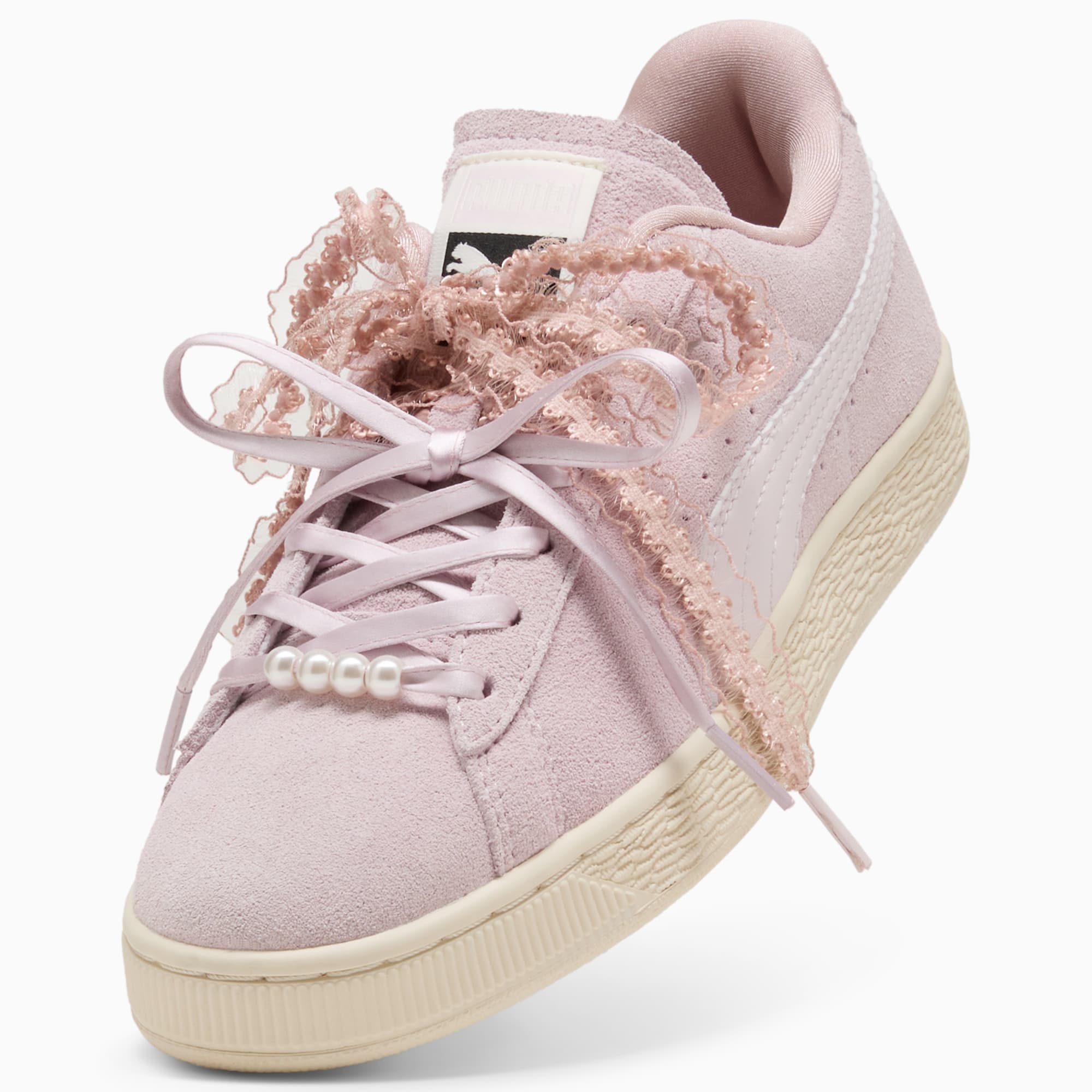 Sneakers Suede Bloom Femme - Misty Pink-Powder Pink