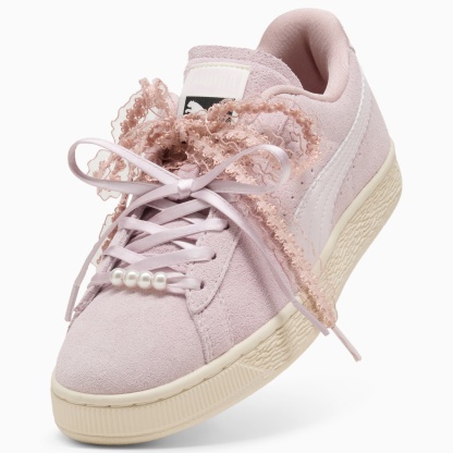 Sneakers Suede Bloom Femme - Misty Pink-Powder Pink