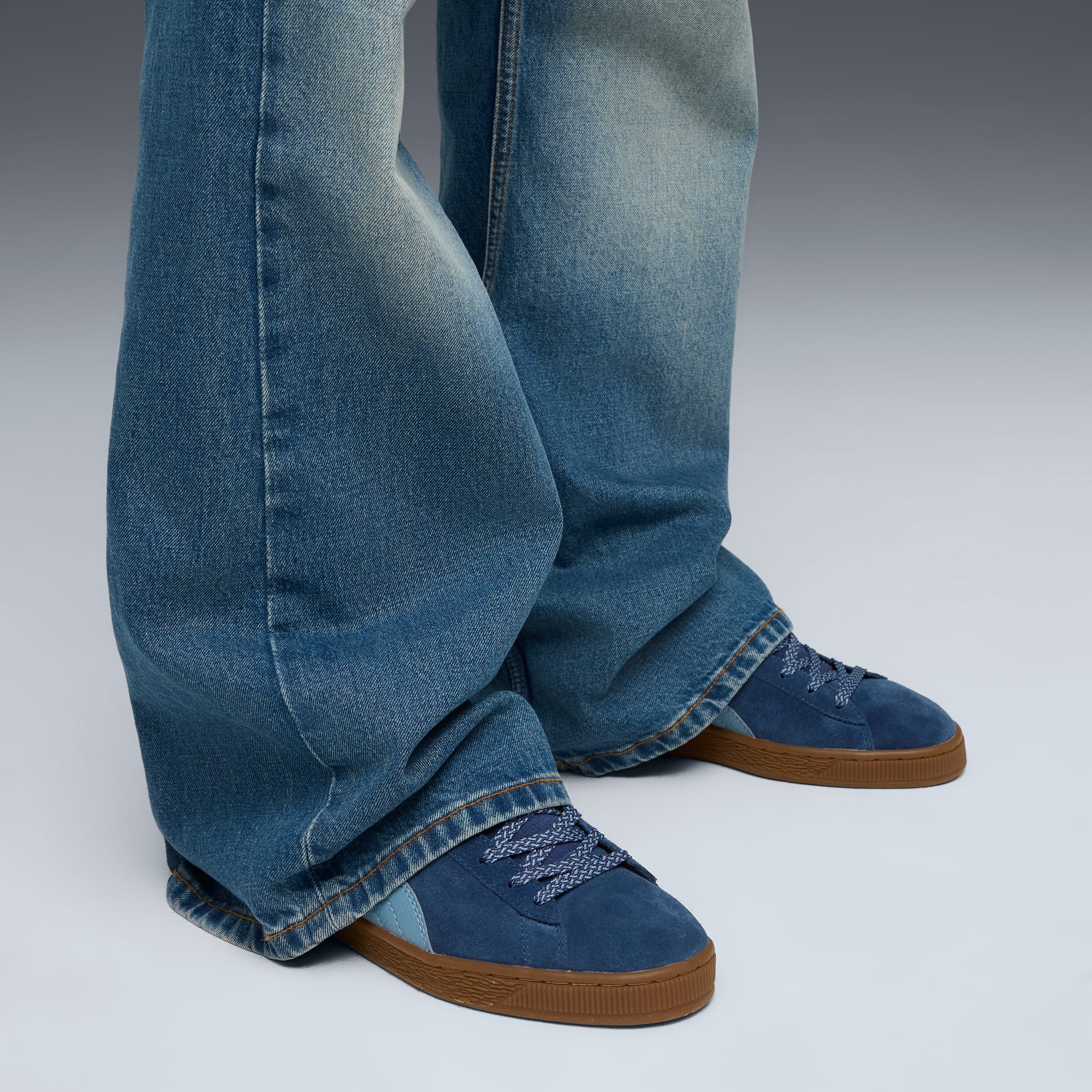 Sneakers Suede Fuzzy Unisexe - Persian Blue-Gum