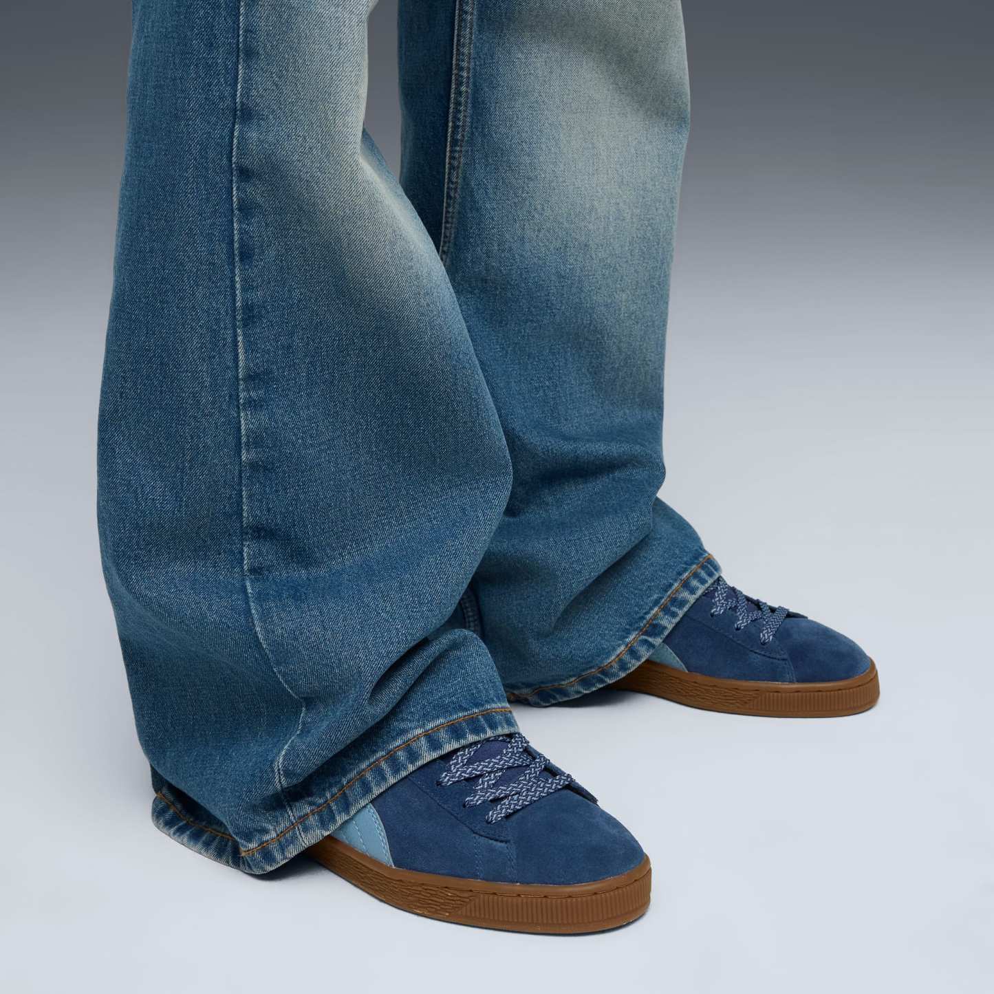Sneakers Suede Fuzzy Unisexe - Persian Blue-Gum