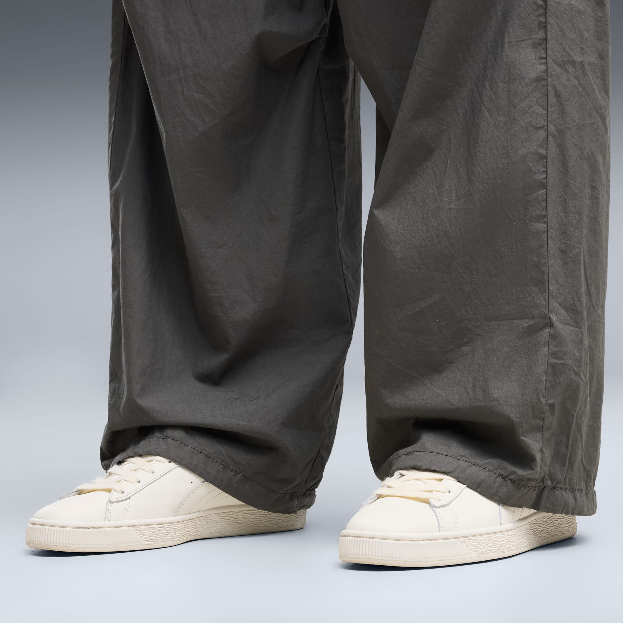Sneakers Suede Unisexe - Warm White-Archive Green