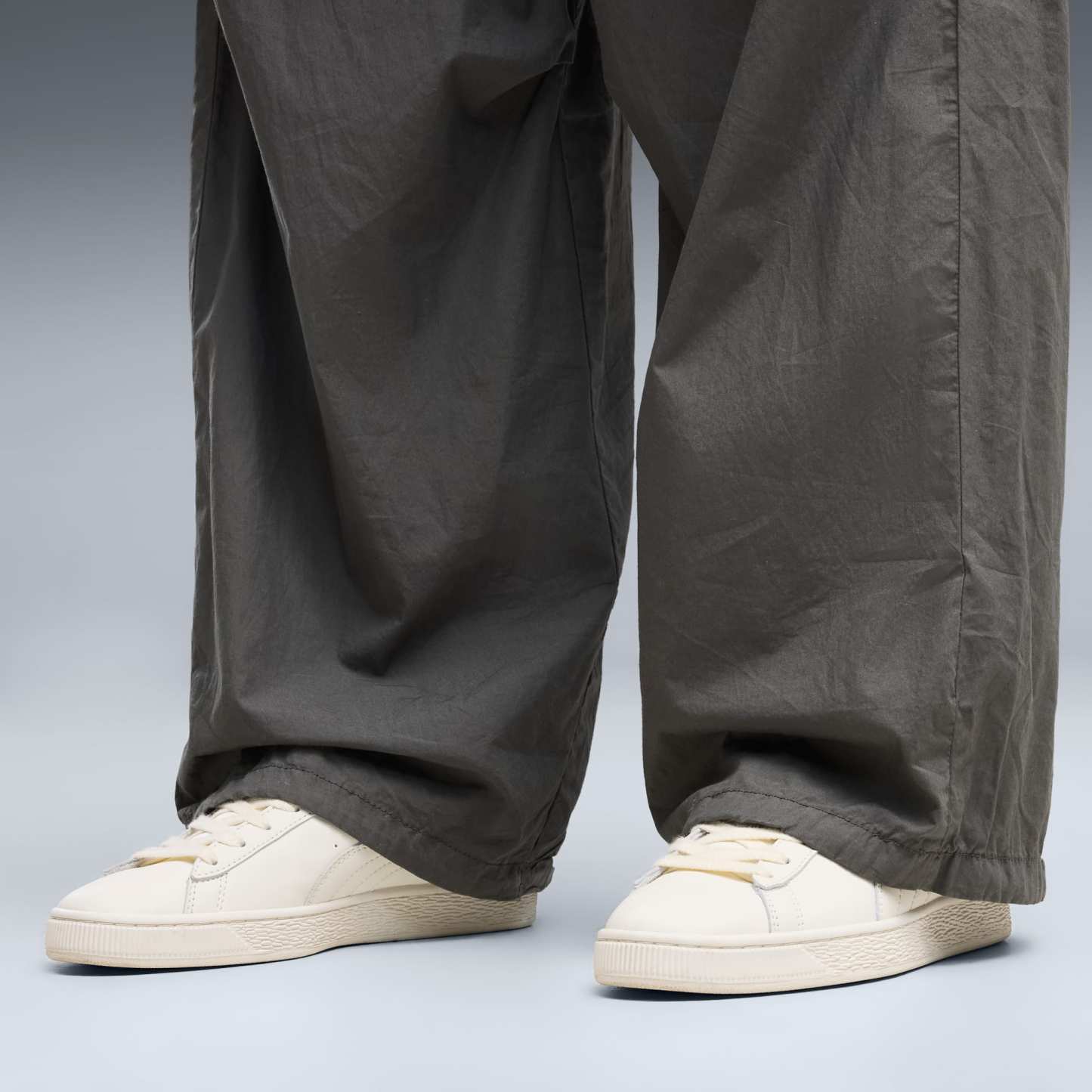 Sneakers Suede Unisexe - Warm White-Archive Green