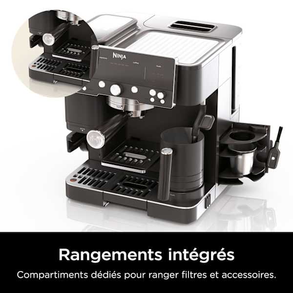 Machine Espresso Ninja Luxe Café Premier Noire ES601EUBK