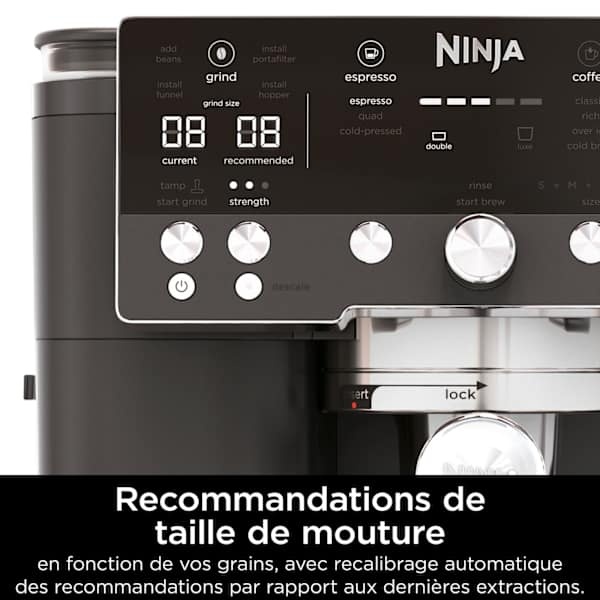 Machine Espresso Ninja Luxe Café Premier Noire ES601EUBK