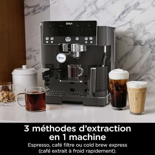 Machine Espresso Ninja Luxe Café Premier Noire ES601EUBK