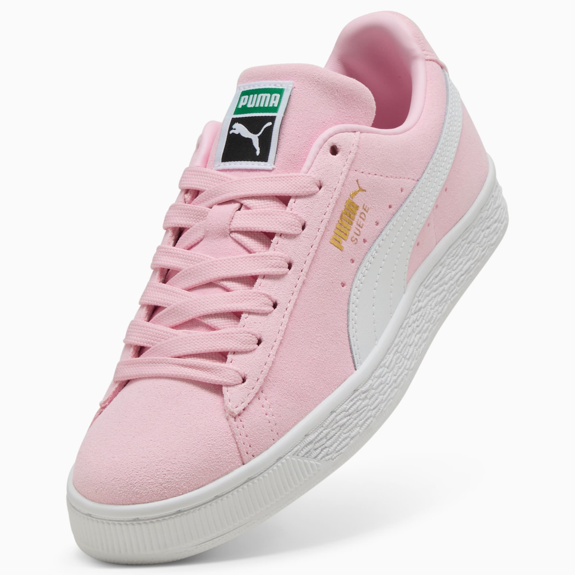 Baskets Suede Classic Enfant et Adolescent - Pink Lady-PUMA White