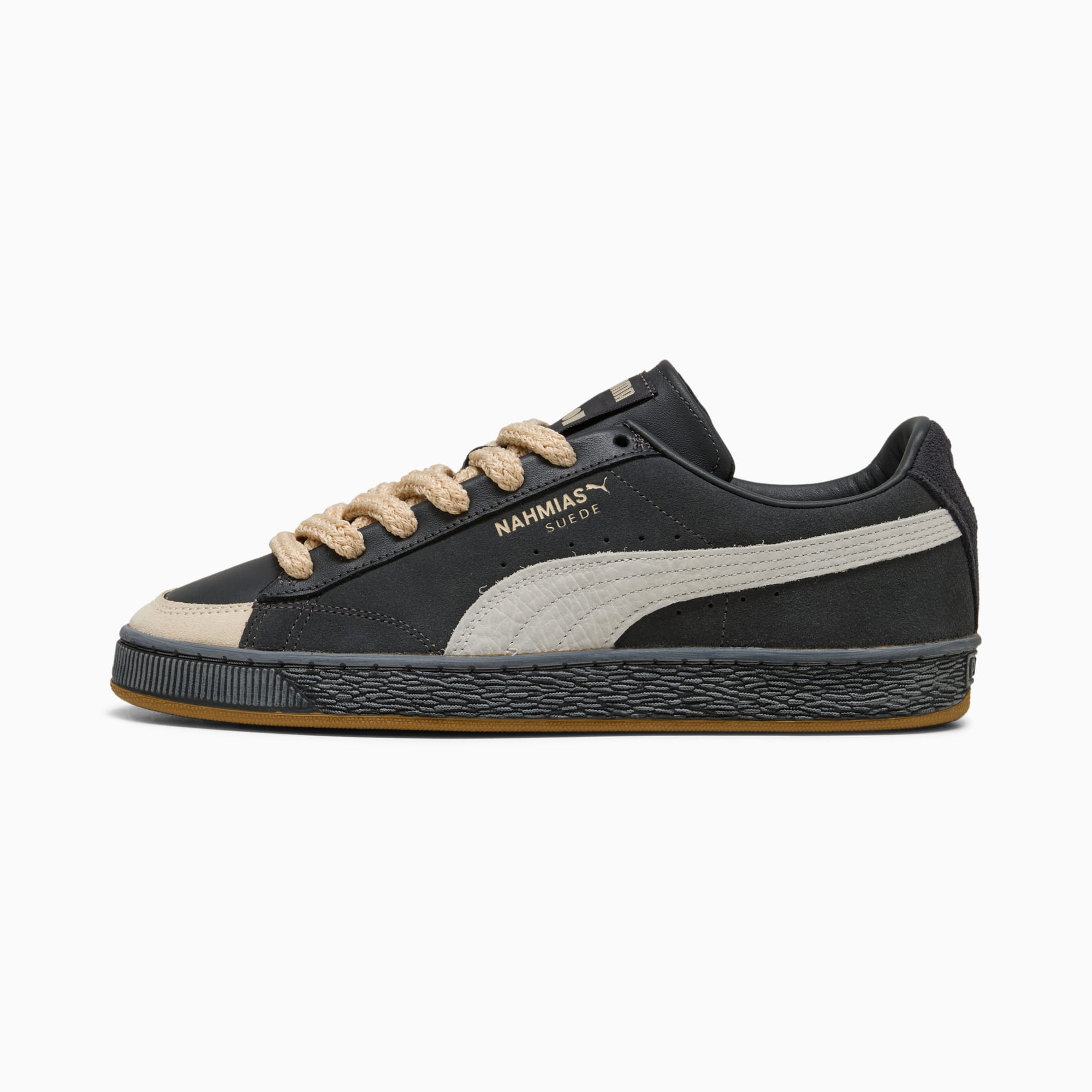 Sneakers Suede Vintage Black PUMA x NAHMIAS Unisexe - Flat Dark Gray-Vapor Gray-Honey Butter