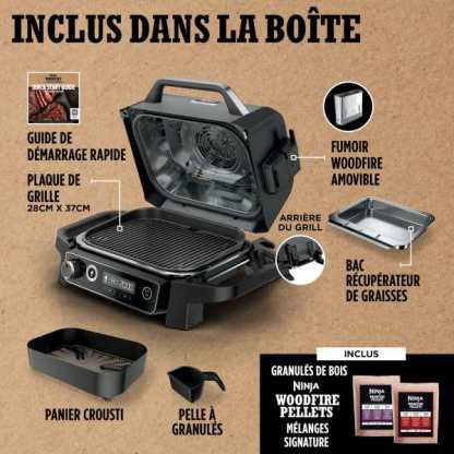 Barbecue électrique & Fumoir Ninthtja Woodfire OG701EU