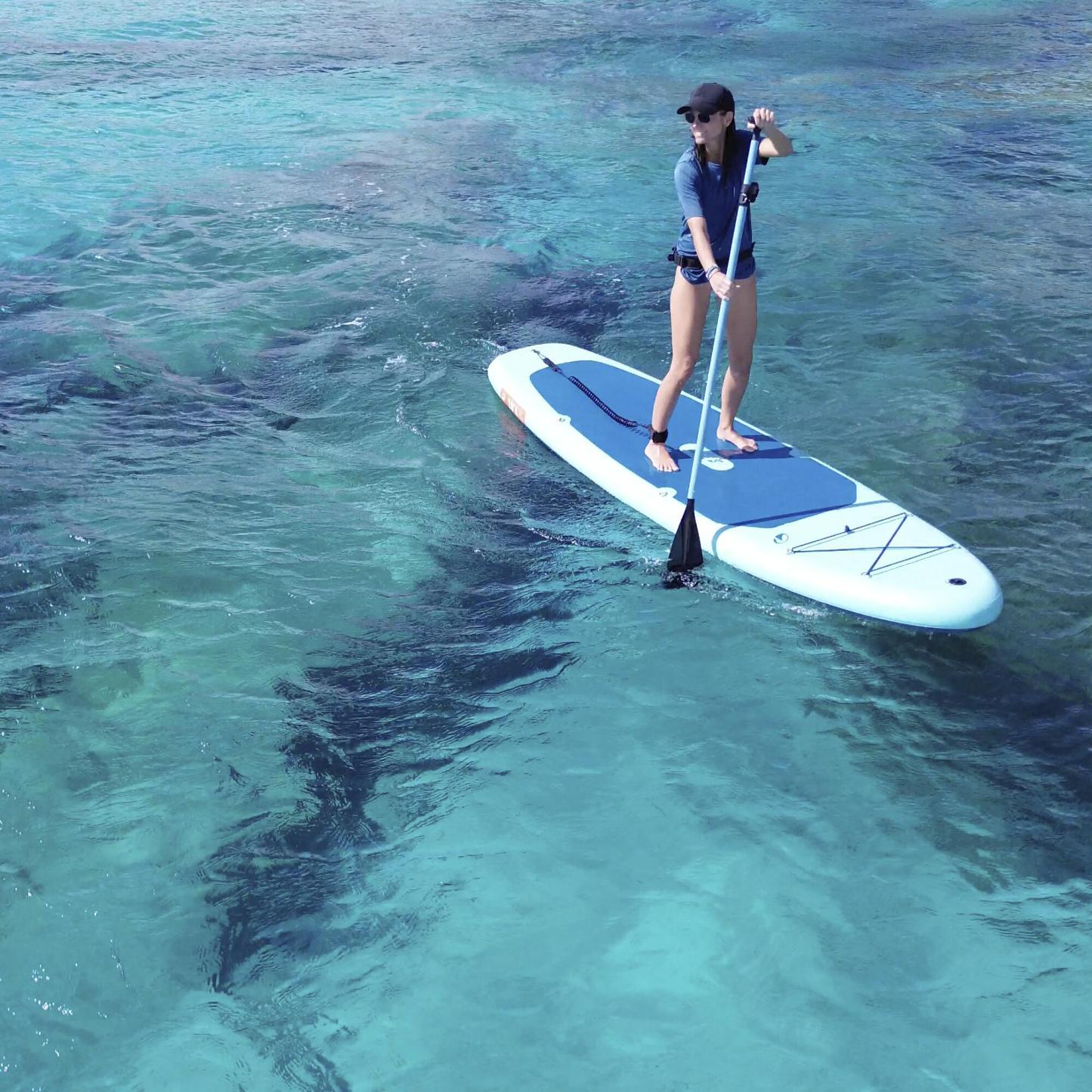 DECATHLON Pack Stand up paddle gonflable 10'6 ,1 ou 2 personnes (jusqu'à 130 kg)- 100 Bleu