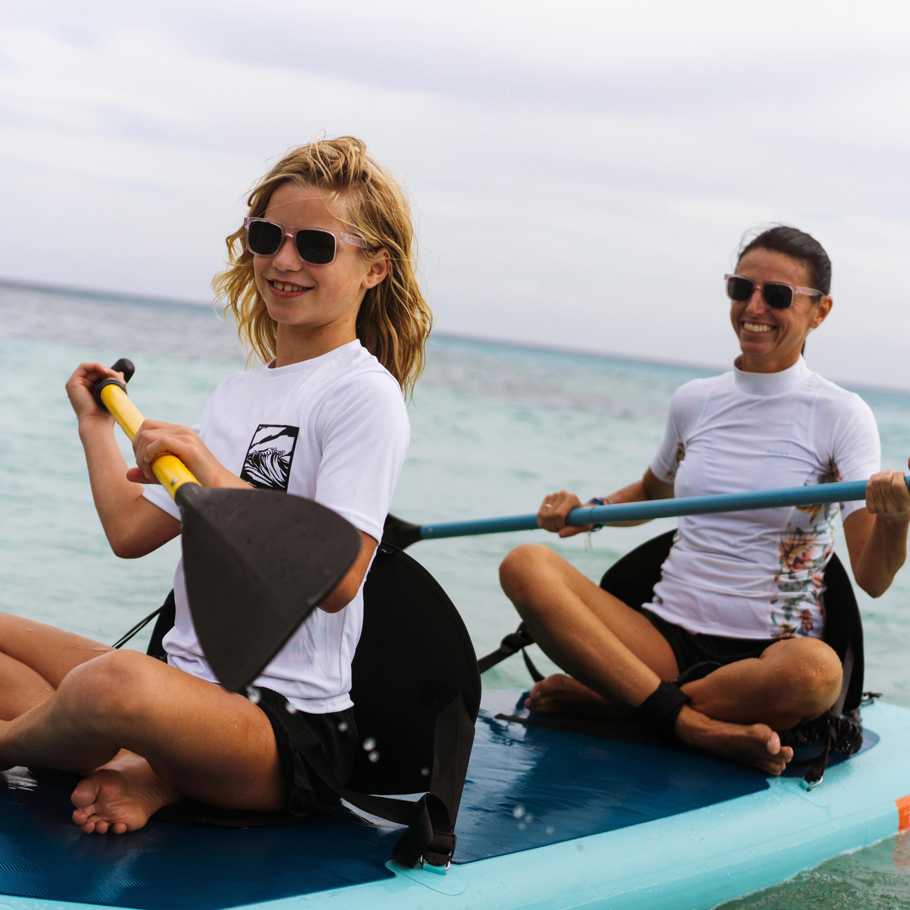DECATHLON Pack Stand up paddle gonflable 10'6 ,1 ou 2 personnes (jusqu'à 130 kg)- 100 Bleu