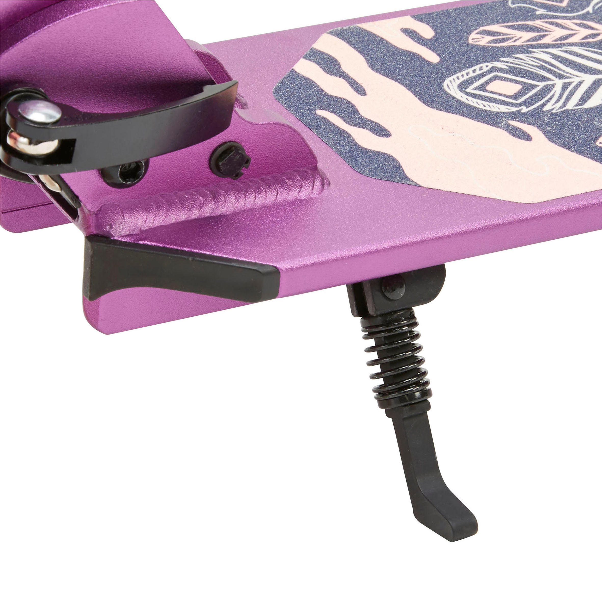 OXthtELO Trottinette enfant mid5 avec frein au guidon et suspension violette
