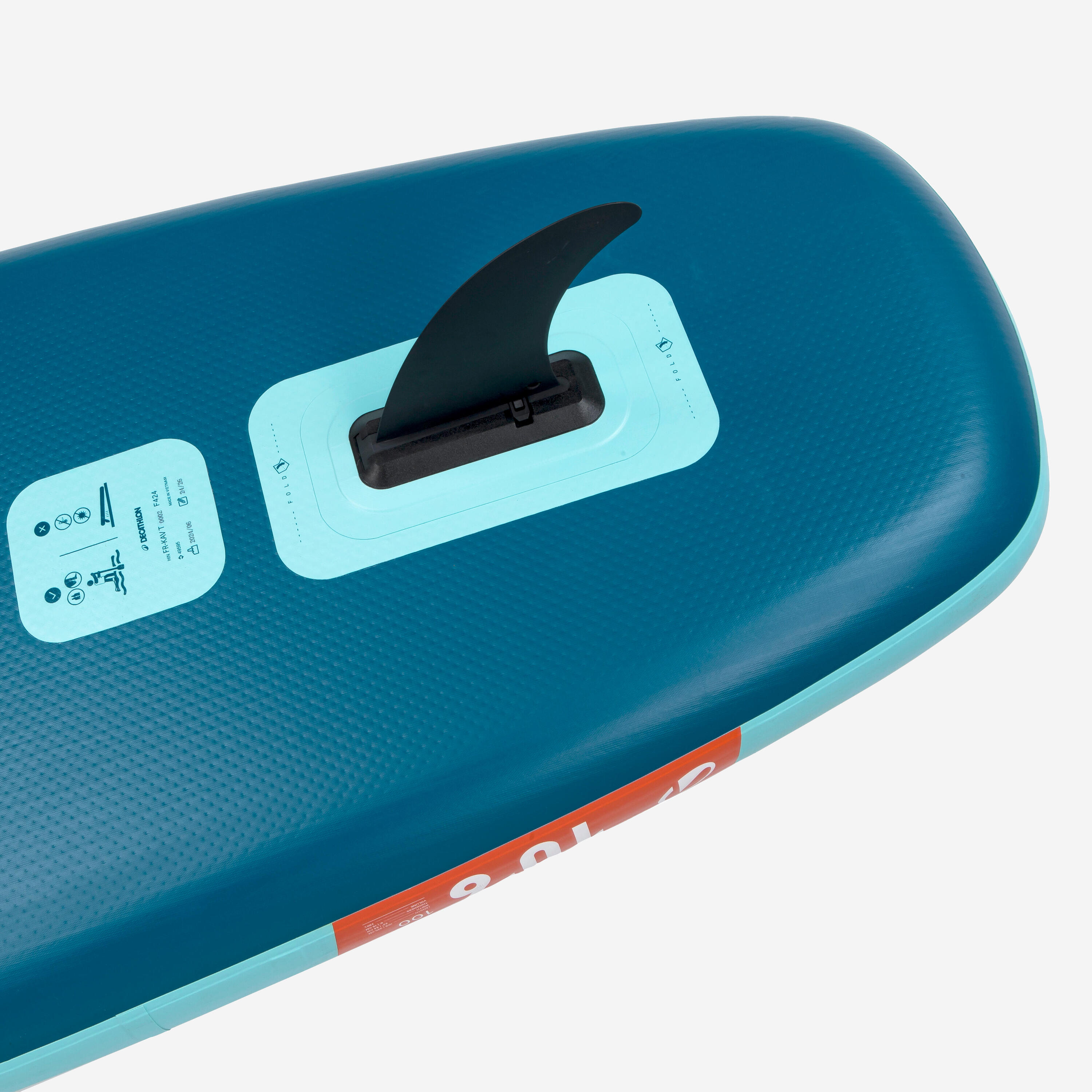 DECATHLON Pack Stand up paddle gonflable 10'6 ,1 ou 2 personnes (jusqu'à 130 kg)- 100 Bleu