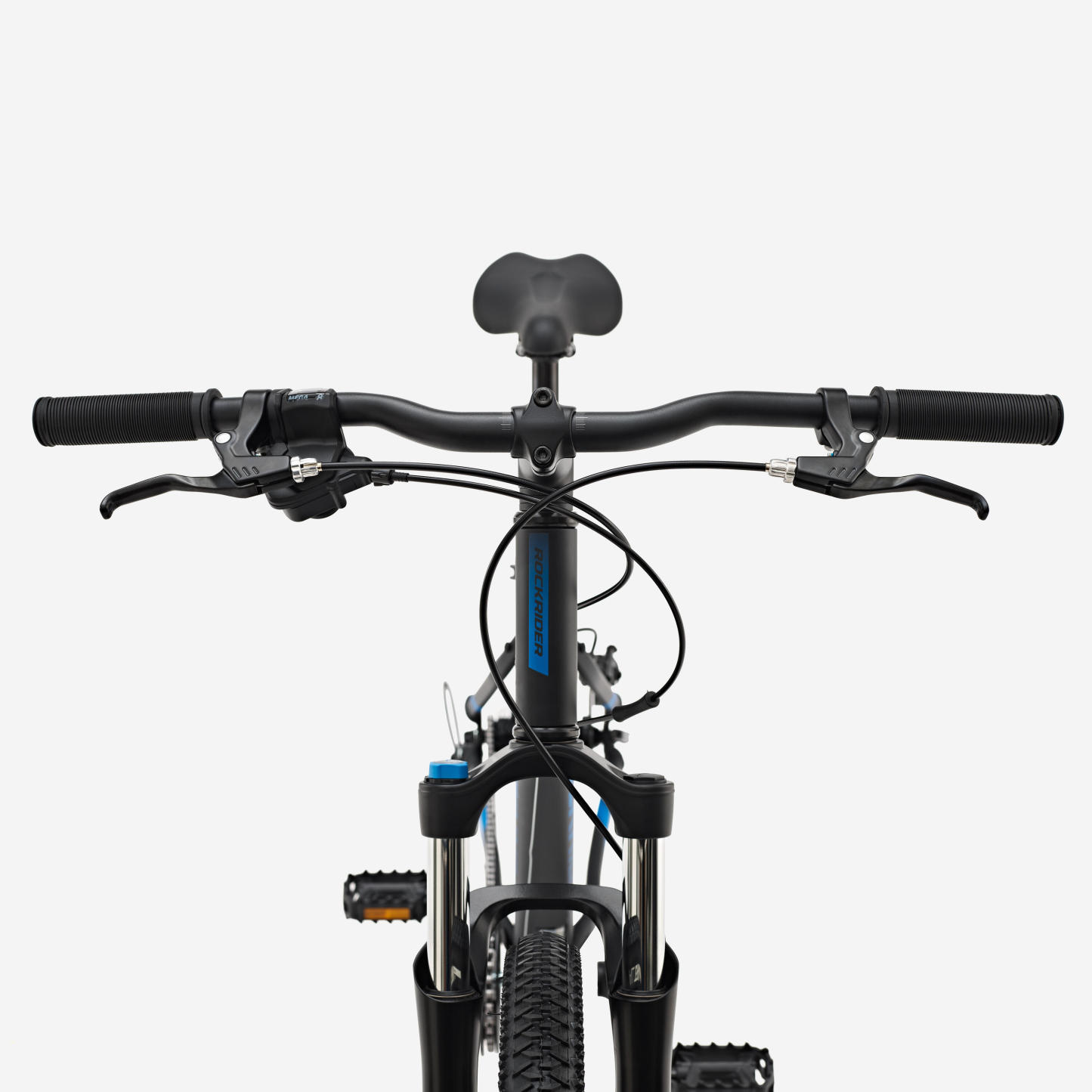 ROCKthtRIDER Vélo vtt randonnee st 120 gris orange 27,5"