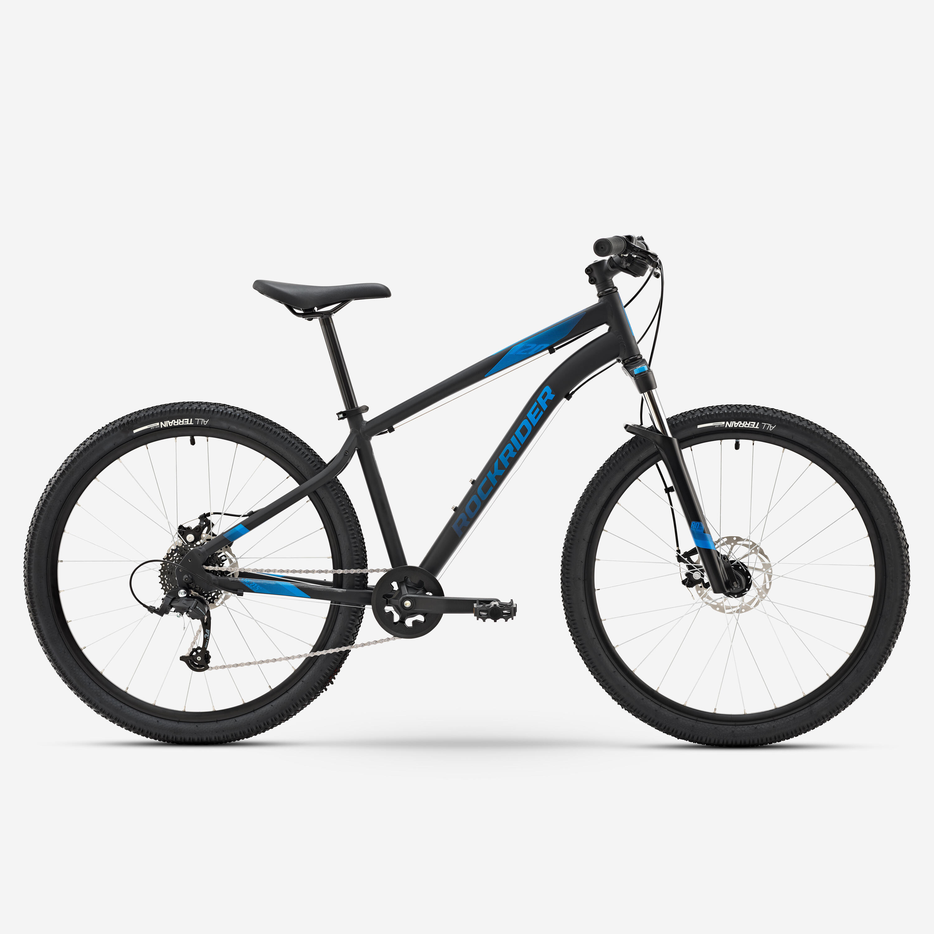 ROCKthtRIDER Vélo vtt randonnee st 120 gris orange 27,5"