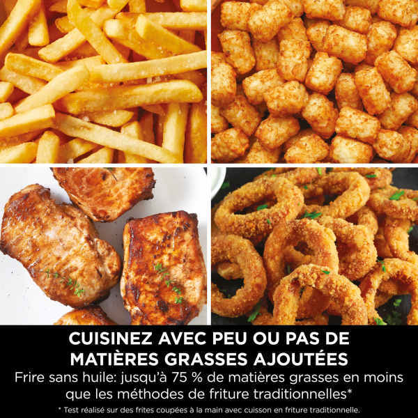 Air Fryer Ninthtja Double Stack XL 2 tiroirs superposés 6-en-1, 9,5 L avec thermosonde, Gris SL451EU