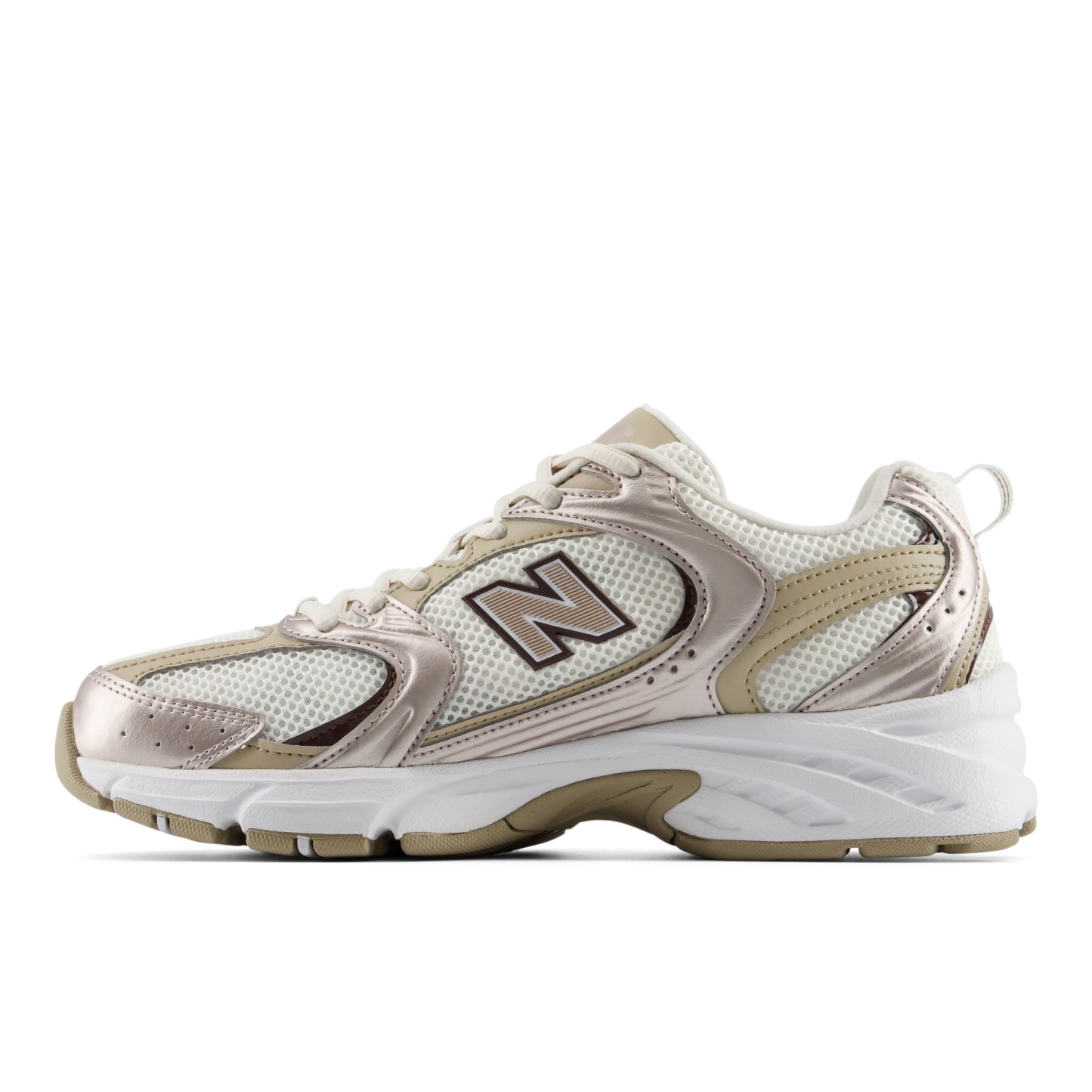 New Balance 530 Marrón oscuro / Beige piedra / Blanco sal U530SMG