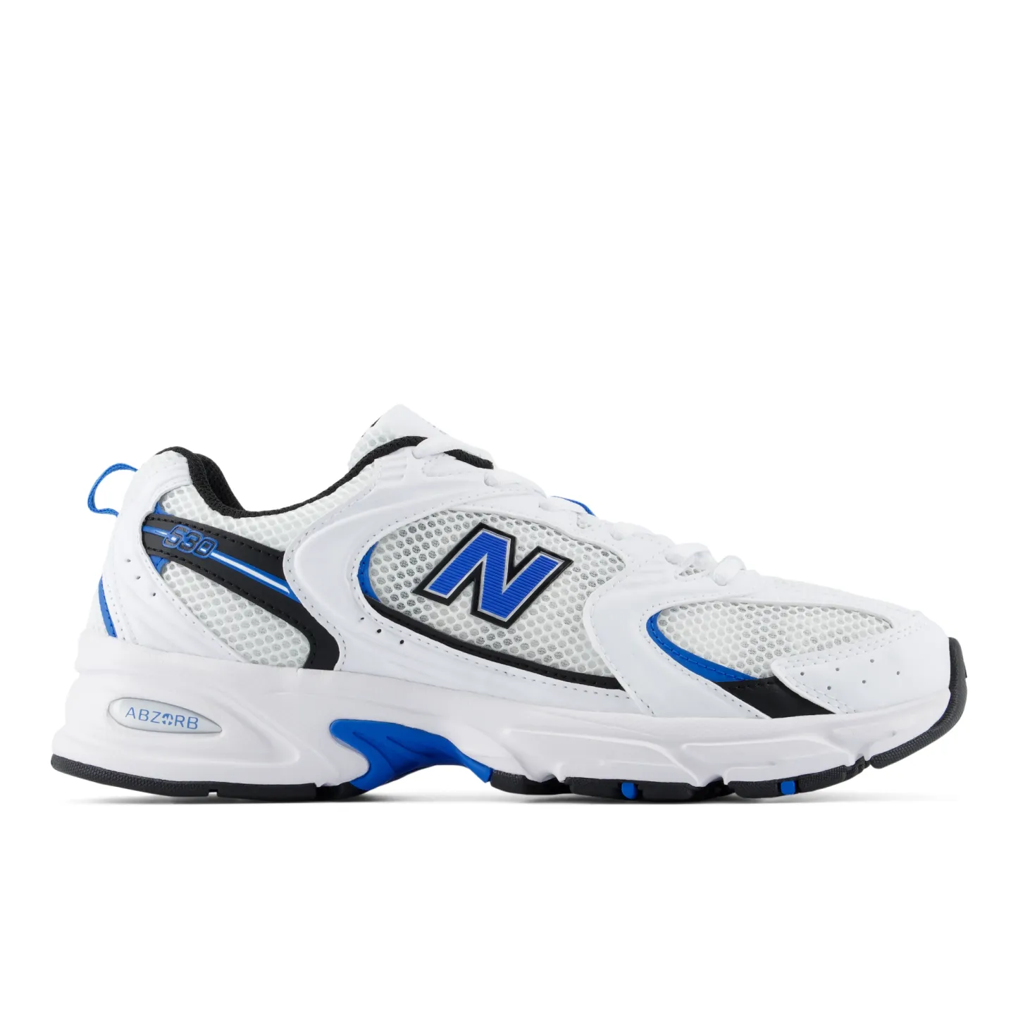 New Balance 530 Blanco / Azul oasis / Negro · Atalanta U5301GJ