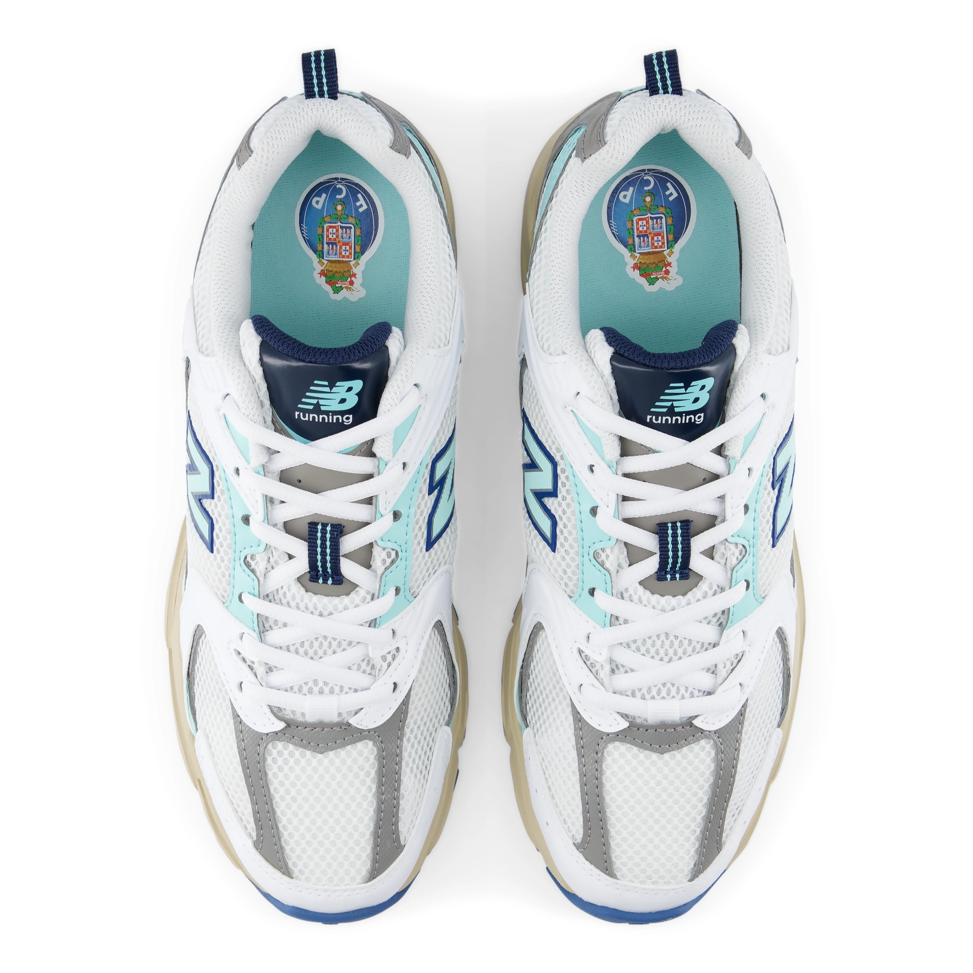 New Balance 530 Blanco / Azul claro / Plata · FC Porto U5309FC
