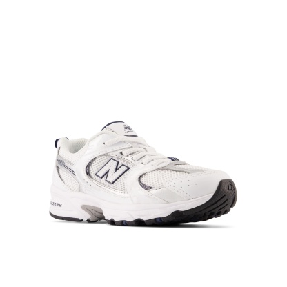 New Balance 530 Bungee Lace Blanco / Índigo natural / Plata metalizada PZ530SB1