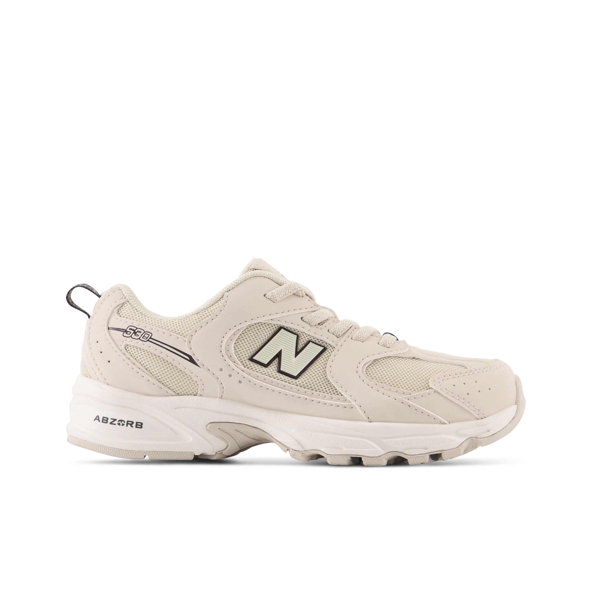 New Balance 530 Bungee Lace Crema / Gris oscuro PZ530SC1