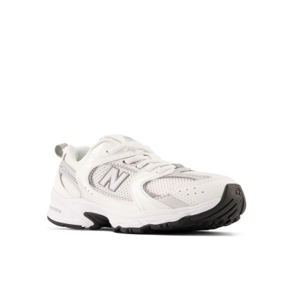New Balance 530 Bungee Lace Blanco / Plata metalizada PZ530AD
