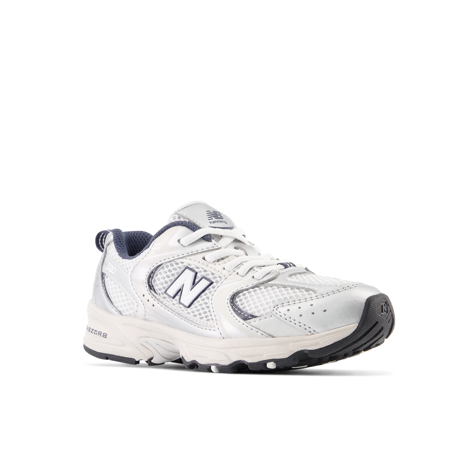 New Balance 530 Bungee Lace Gris niebla / Gris nube / Azul marino PZ530KA