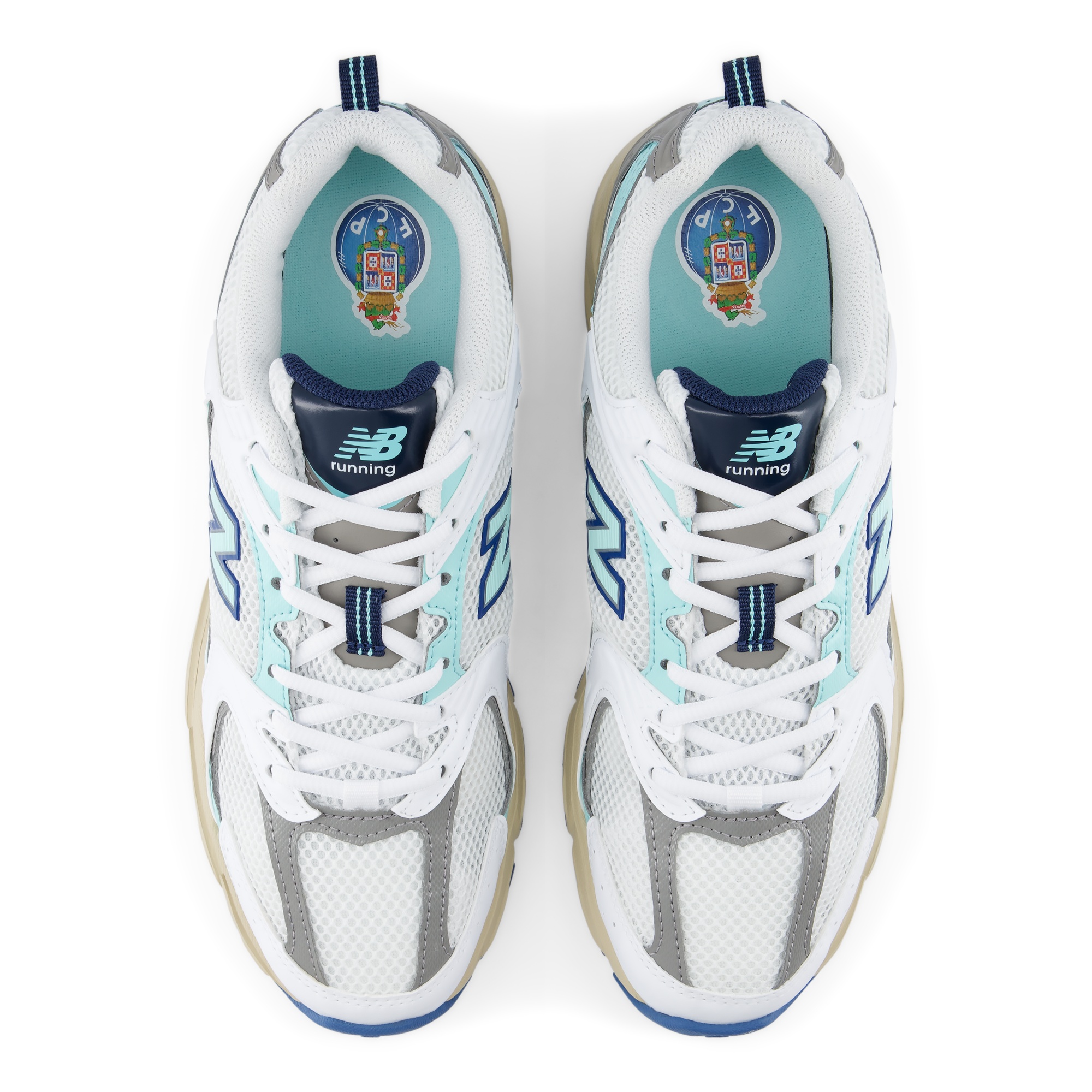 New Balance 530 FC Porto Blanco / Azul claro / Plata metalizada U5309FC
