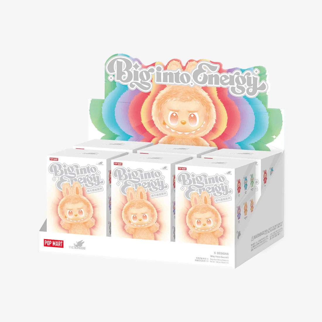 Peluche en vinyle Labubu – Série Big Into Energy