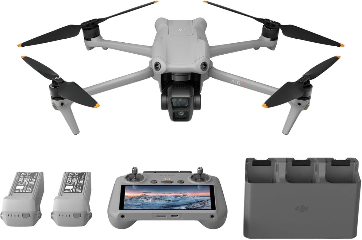 Drone Dji Air 3S Fly More Combo RC 2 Gris et noir