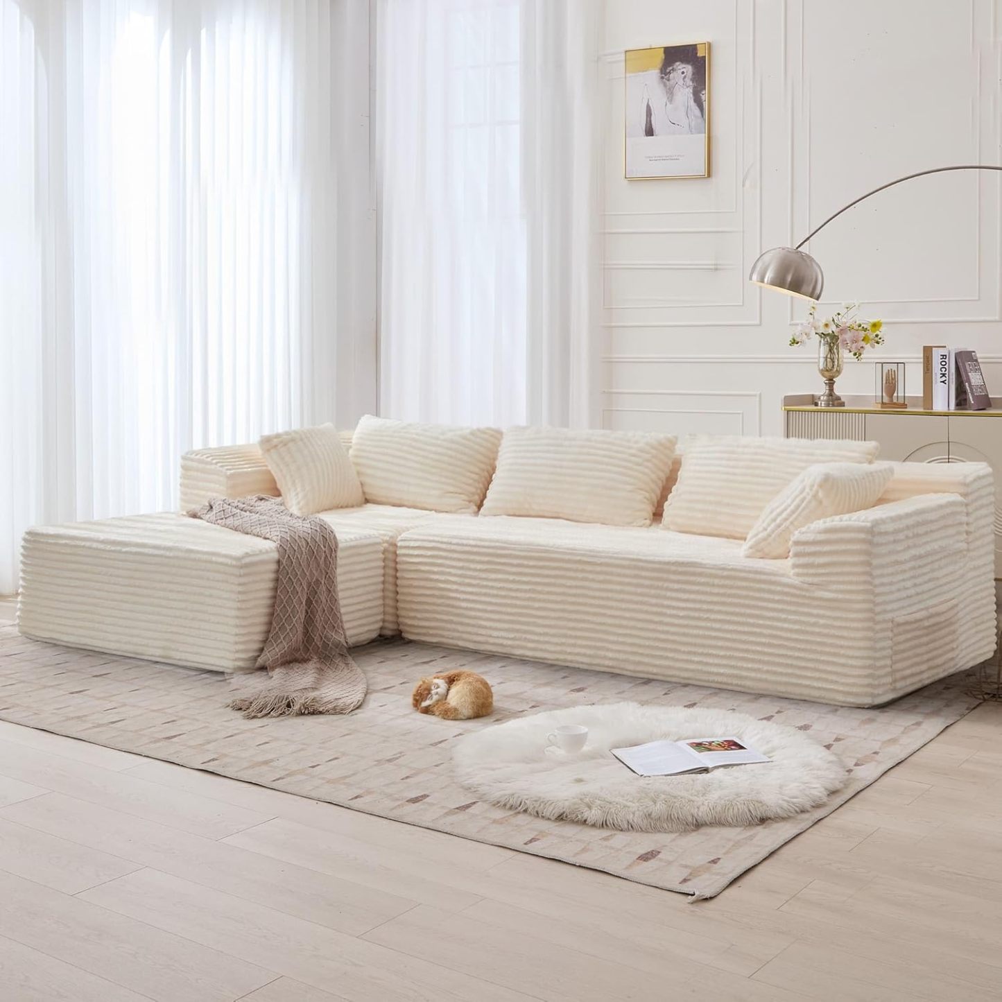 Pouf géant modulable ultra confortable – Canapé sans structure