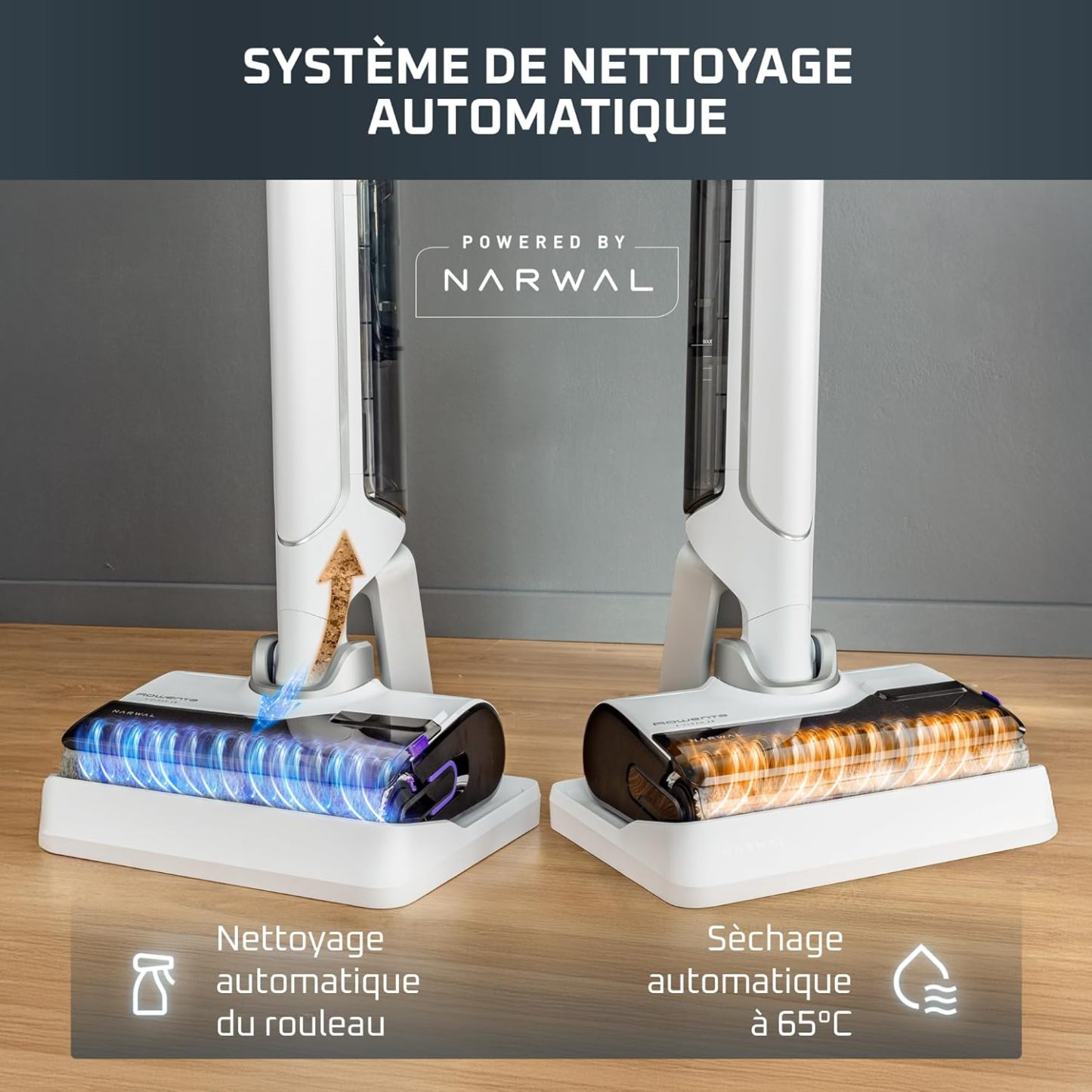 Aspirateur laveur sans fil Rothtwenta sans fil X-Clean 10 GZ7035WO Blanc
