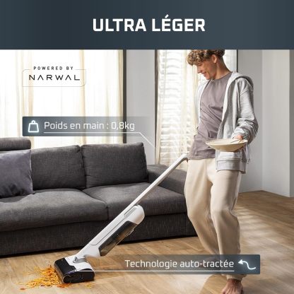 Aspirateur laveur sans fil Rothtwenta sans fil X-Clean 10 GZ7035WO Blanc