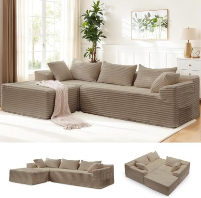 Pouf géant modulable ultra confortable – Canapé sans structure