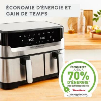 Moulinex Dual Easy Fry & Grill, 8.3L, Air fryer