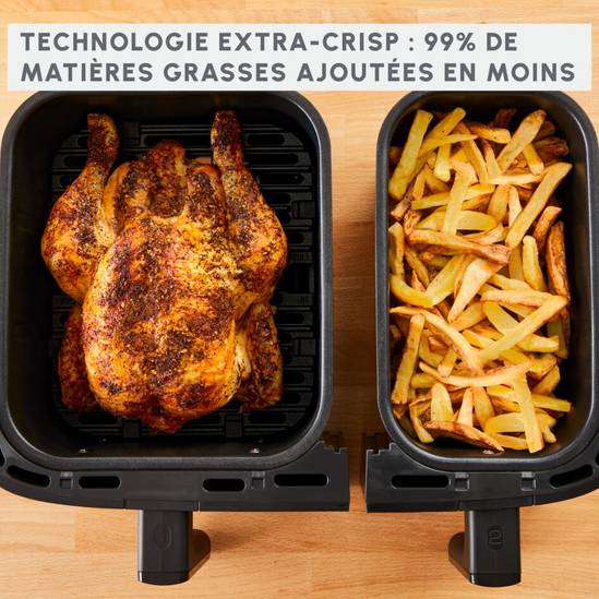 Moulinex Dual Easy Fry & Grill, 8.3L, Air fryer