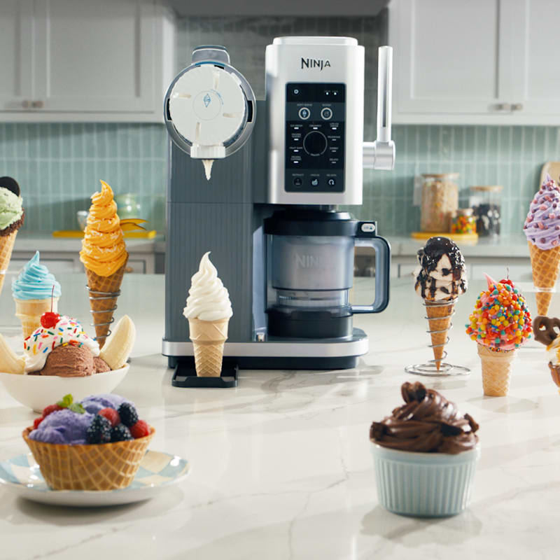 Ninthtja® CREAMi® Scoop & Swirl™ 13-in-1 Ice Cream and Soft Serve Maker, Soft Sage